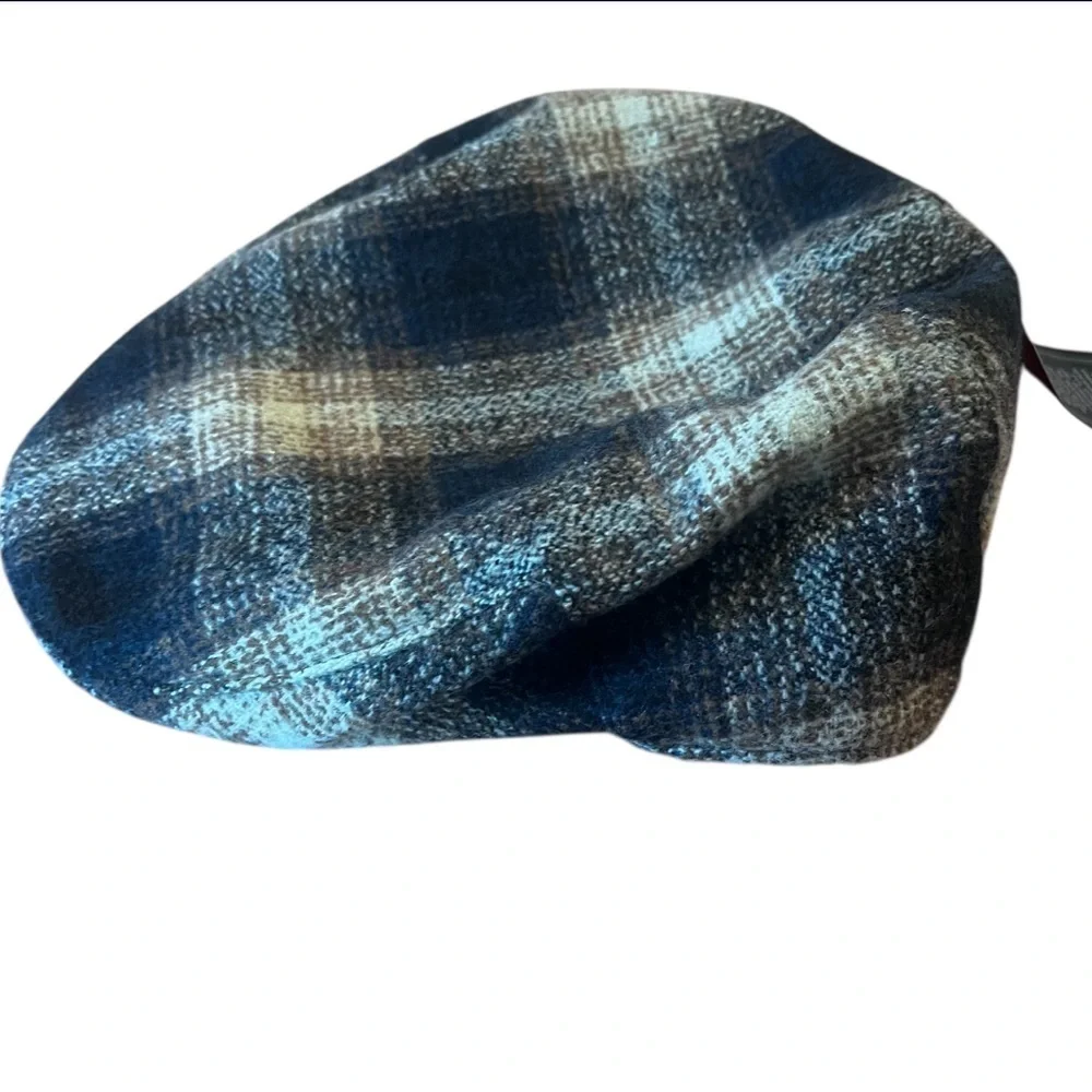 Biltmore 1917 Men’s Flat Cap Plaid Wool Blend size M NWT